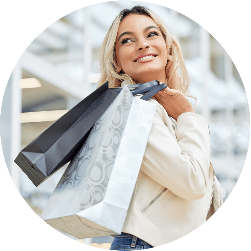 vendite maggiorate 30percento donna che sorride